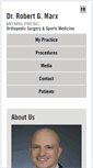 Mobile Screenshot of drrobertmarx.com